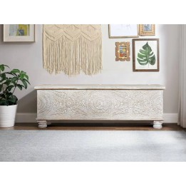 Malle en bois massif contemporaine, signature de style moderne