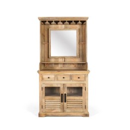Meuble de bar en bois massif moderne
