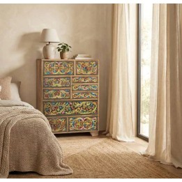 Commode Bois Massif pour Salle de Bain
