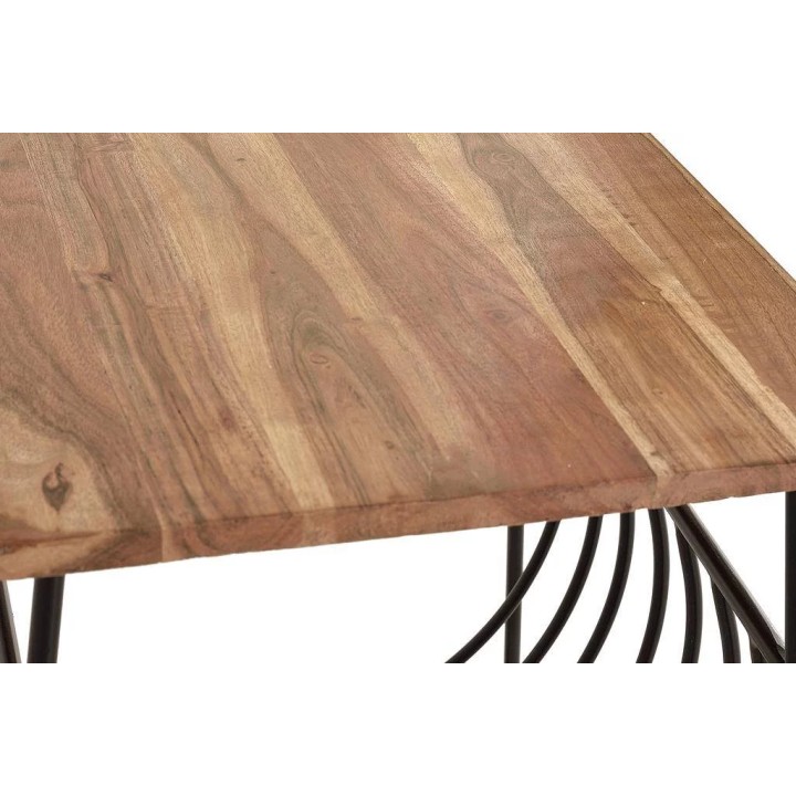 Table d'appoint en bois massif contemporaine, signature de la créat...