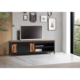 Meuble TV Bois Massif Salon Contemporain