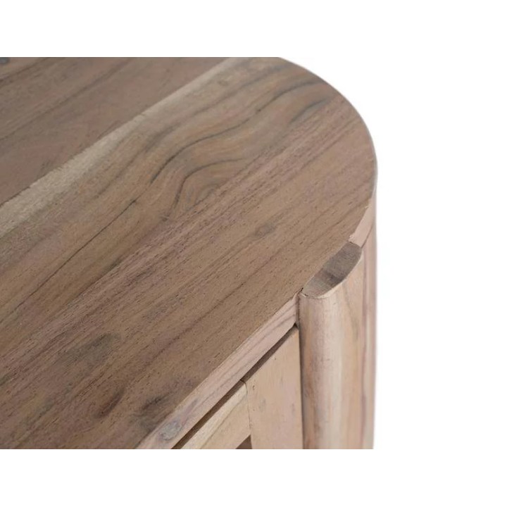 Meuble TV en bois massif contemporain