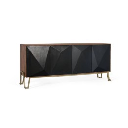 Buffet bois massif contemporain signature.