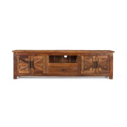 Meuble TV en Bois Massif Contemporain