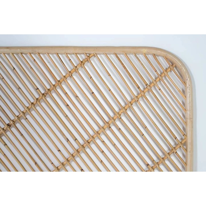 Tête de lit en bois massif contemporain, signature de style modern.