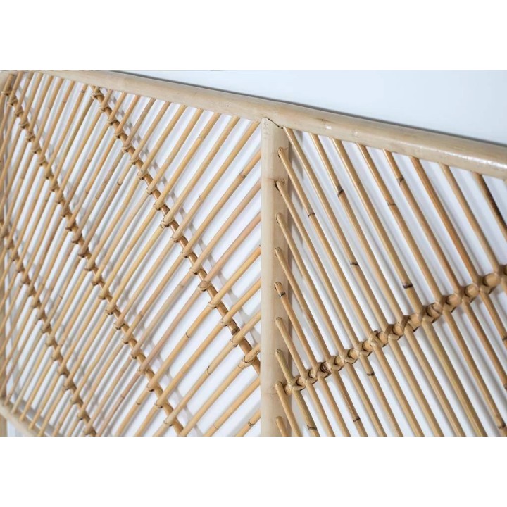 Tête de lit en bois massif contemporain, signature de style modern.