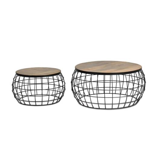 SET 2 TABLES BASSE