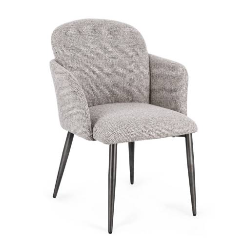 CHAISE ERCILLA AC-ACC GRIS
