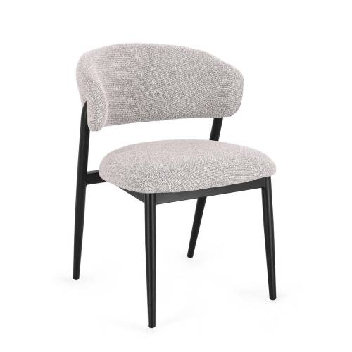 CHAISE CASSANDREA NOIR/GRIS