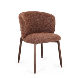 CHAISE EN BOIS MASSIF NOYER/TERRE-CUITE MODERNE