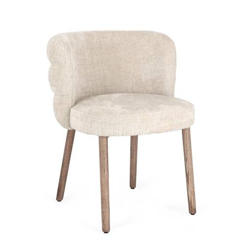 FAUTEUIL ILMA BRILLANT/CHÊNE