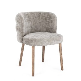 Chaise en bois massif contemporaine ILMA Cendre/Chêne AC-ACC : une ...