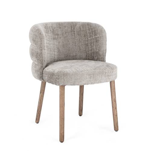 CHAISE ILMA CENDRE/CHÊNE AC-ACC
