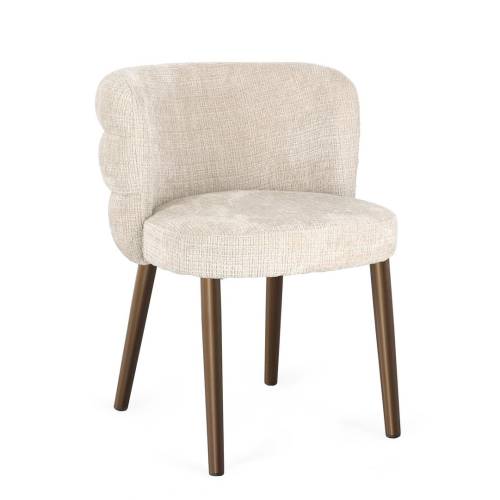 FAUTEUIL ILMA BRILLANT/BRONZE