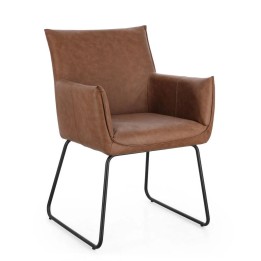 CHAISE COGNAC D'EXCELLENCE EN BOIS MASSIF
