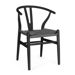 Chaise Artas Noir en Bois Salle à Manger