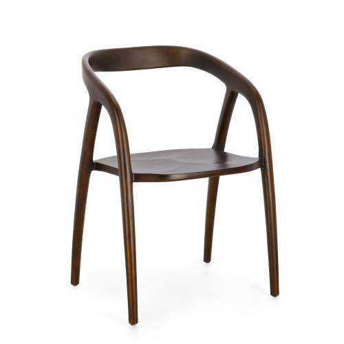 CHAISE EN BOIS MARRON POUR SALON