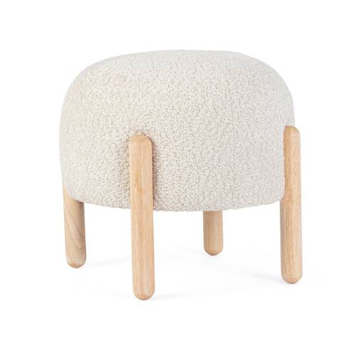 Tabouret Naturel en Bois Massif pour Salle à Manger