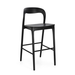 Tabouret Bar Miley Noir Bois Iconique Contemporain