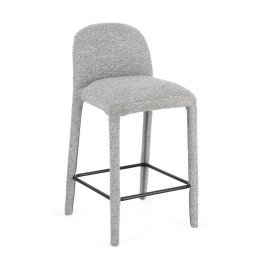 Tabouret Cuisine en Bois Massif avec Structure Antara Gris