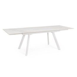 Table Extensible Blanc en Bois Salle à Manger