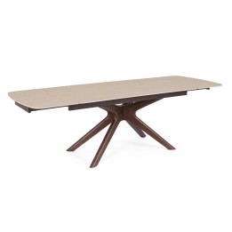 Table en bois extérieure Maritta, signature de la simplicité contem...