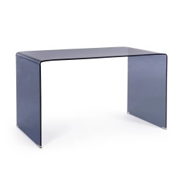 Bureau contemporain en bois massif dark.