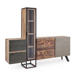 Buffet en bois recyclé unique et écologique, signature de la simpli...