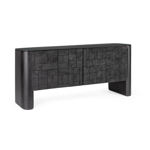 Buffet en Bois Noir pour Salle à Manger