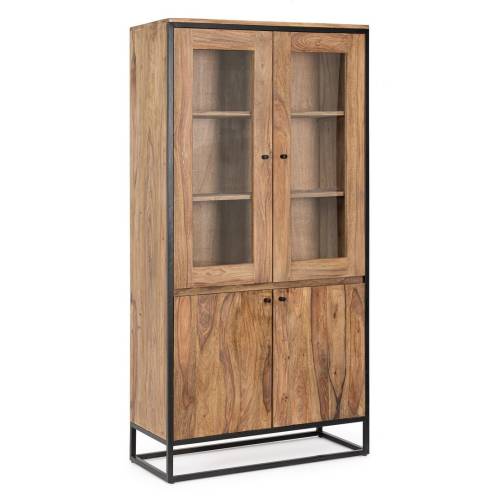 Vitrine en Bois Massif pour Salle à Manger