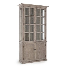 Vitrine 4P Bois Massif pour Salle à Manger