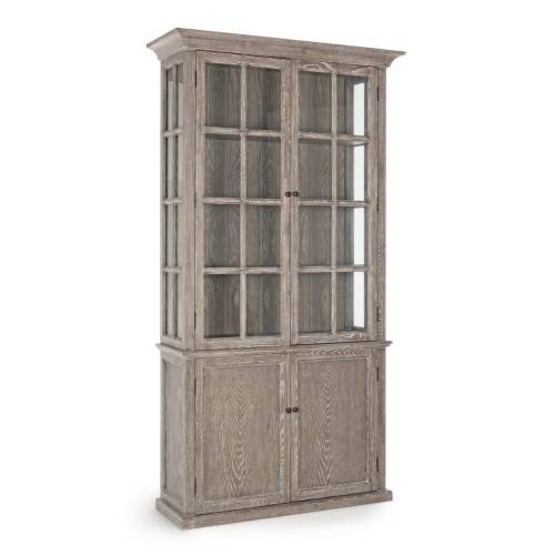 Vitrine 4P Bois Massif pour Salle à Manger