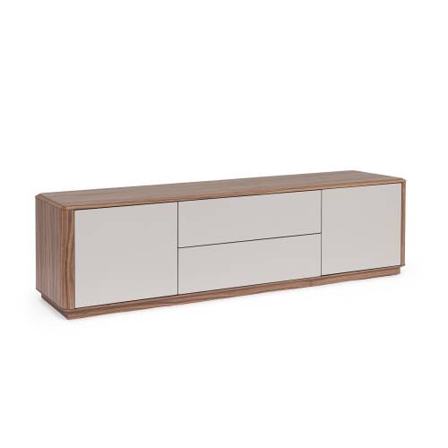 Meuble TV en Bois Massif pour Salon Contemporain