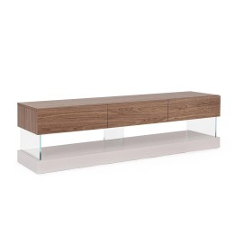 Meuble TV en Bois Massif pour Salon Contemporain.