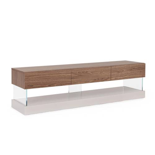 Meuble TV en Bois Massif pour Salon Contemporain.