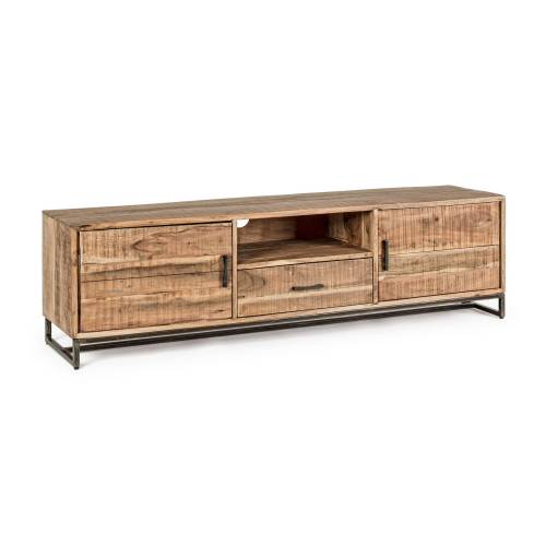 Meuble TV en Bois Massif pour Salon