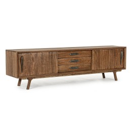 Meuble TV en Bois Massif pour Salon Contemporain.