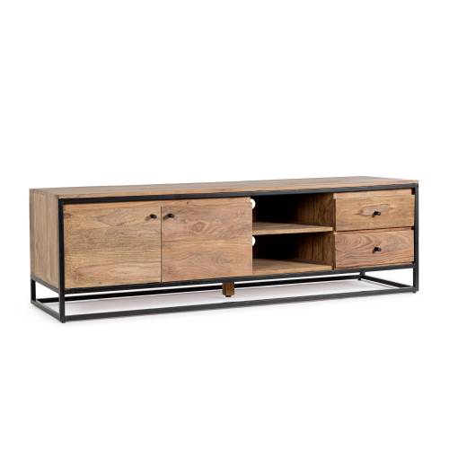 Meuble TV en Bois Massif pour Salon