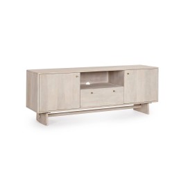 Meuble TV en bois massif contemporain élégant