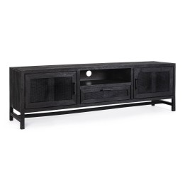 Meuble TV bois massif contemporain Weston