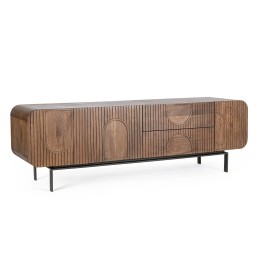 Meuble TV en Bois Massif pour Salon