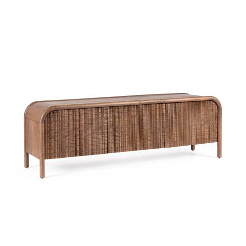 Meuble TV en Bois Massif pour Salon Contemporain.