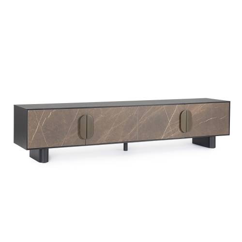 Meuble TV en Bois Massif pour Salon