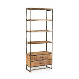 Étagère 4 niveaux en bois massif contemporaine.