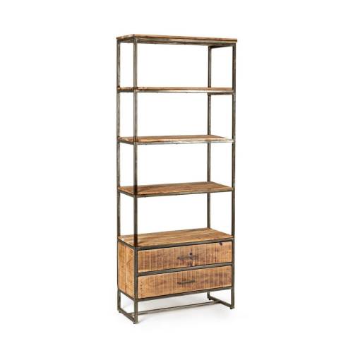 Étagère Bois Massif pour Salon Contemporain