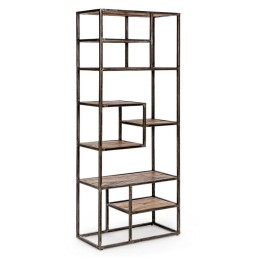 Étagère Elmer : Meuble contemporain en bois massif Cette étagère de...