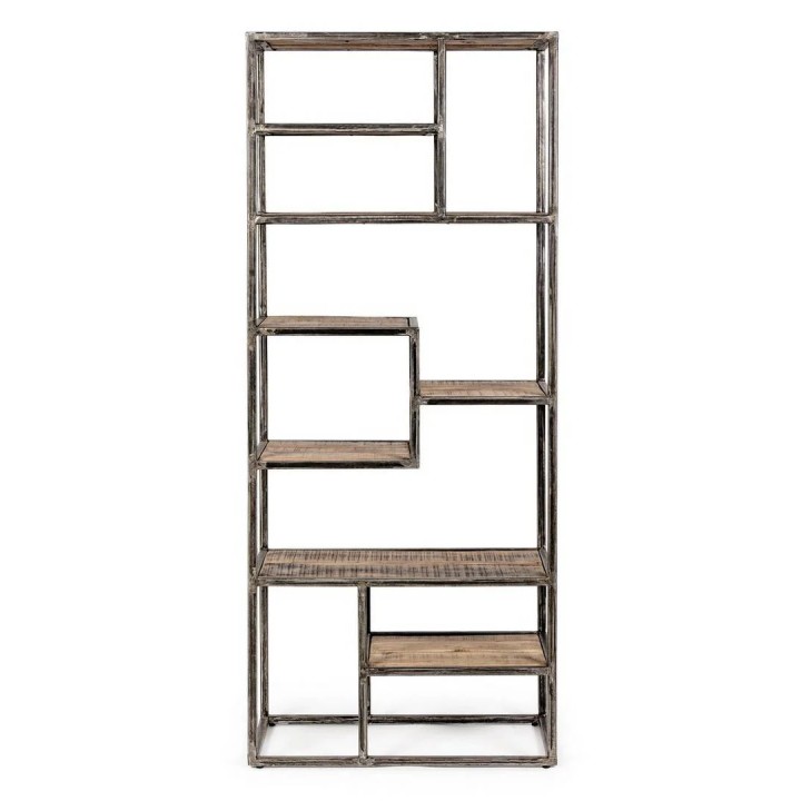 Étagère Elmer : Meuble contemporain en bois massif Cette étagère de...