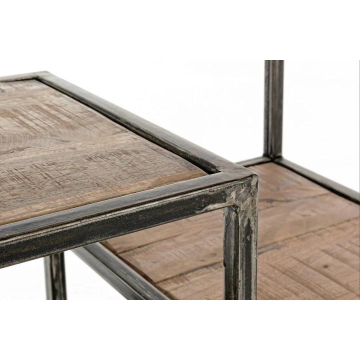 Étagère Elmer : Meuble contemporain en bois massif Cette étagère de...