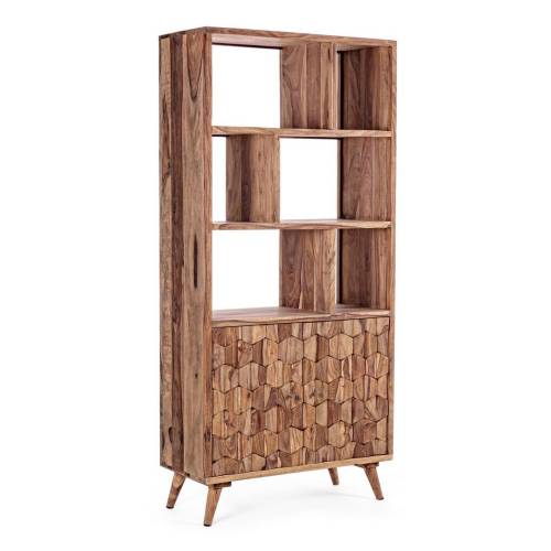 Bibliothèque en Bois Massif pour Salon