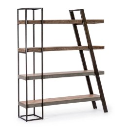 Bibliothèque en bois massif Manchester contemporain